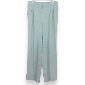 HOUSE OF HARLOW High Rise Wide Leg Pleated Chiffon Trousers